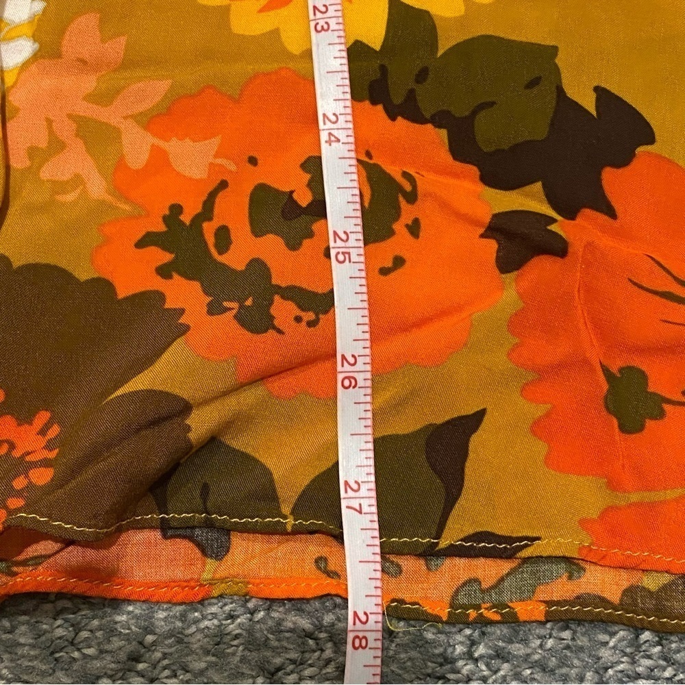 Anthropologie Wolven Mavis Tiered Midi Ruffle Floral Skirt 16190 - Picture 9 of 13